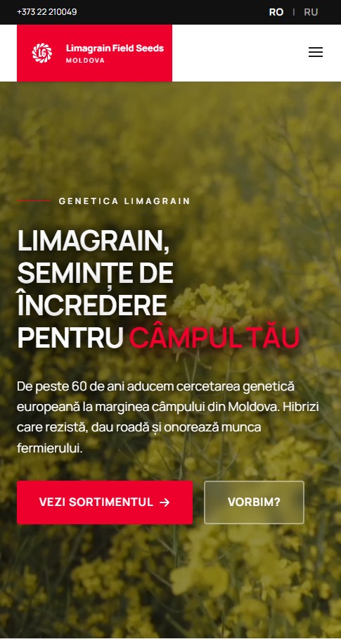 Limagrain Moldova — Semințe pentru fermierul de azi – mobile